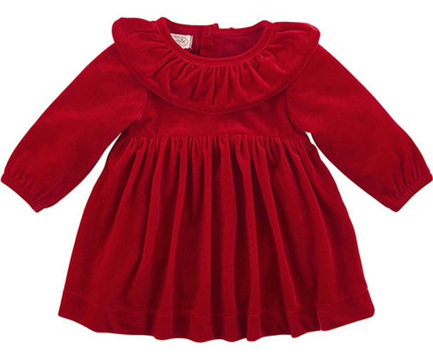 Mud Pie Baby Girls Mud Pie Velvet Dress, Velvet, 3-6 Months 0