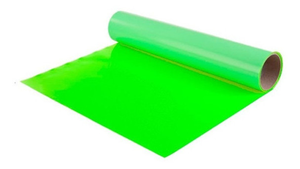 Vinilo Termotransferible Firstmark Verde Fluo 50cm X1 M 0