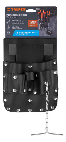 Porta Herramientas De Cuero Con 7 Diviciones Truper Por-he7e 0