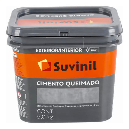 Cimento Queimado 5kg Pedra Rosada - Suvinil - 50659420 - Uni 0