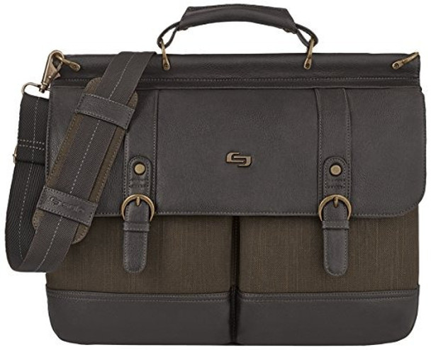 | Solo Thompson 15.6 Inch Briefcase With Padded Laptop 0