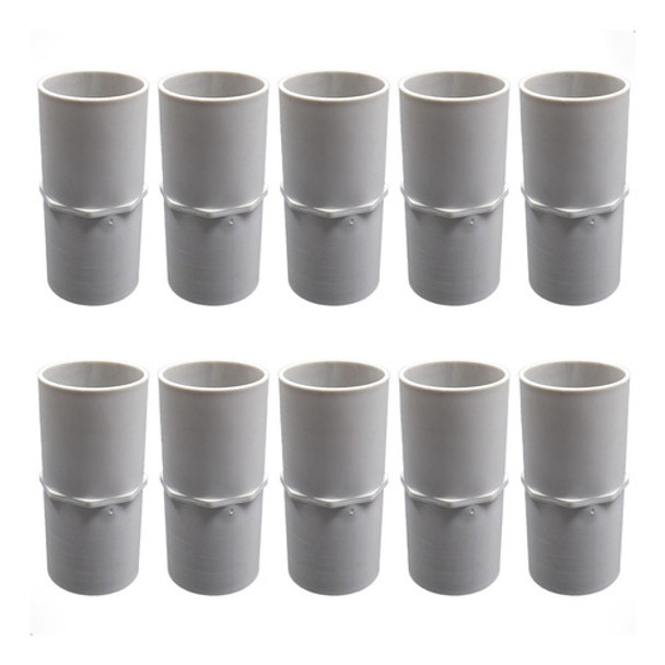 Unión Para Tubo Rígido Y Corrugado Pvc 50mm Genrod X10 0