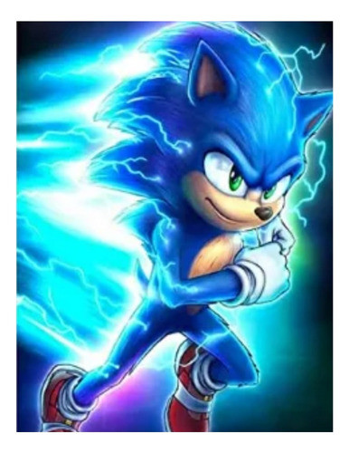 Kit De Pintura Diamantes Diamond Painting Sonic Kit Completo 0