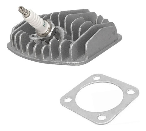 Cabeçote Vela E Junta Para Motor Bicicleta Motorizada 80cc 0