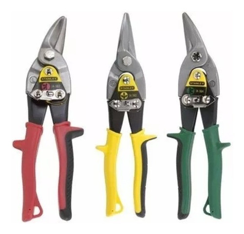 Juego Tijeras Aviacion Stanley 3 Un Recta Derecha Izquierda 0