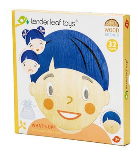 Juguete De Madera Tender Leaf Toys Puzzle ¿que Pasa? Febo 0