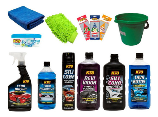 Kit Lavado Auto / Moto Premium Con 13 Productos K78 0