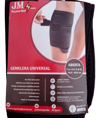Gemelerea Abierta Universal Talle Único Jm 0