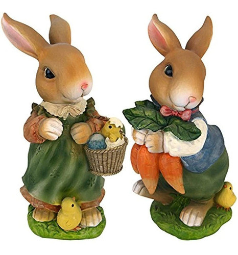 Design Toscano Qm922618 Bunny Hop Lane Estatuas De Conejos D 0