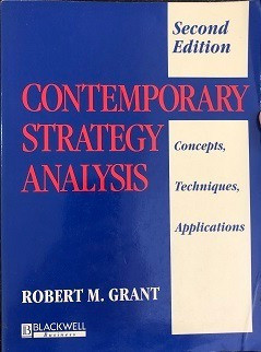 Contemporary Strategy Analysis De Robert M. Grant Pela Blackwell (1995) 0