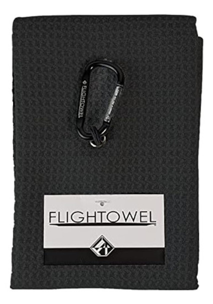 Toalla De Golf Flightowel Jr Premium Disc | Toalla Negra | L 0