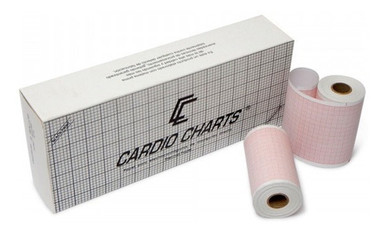 Cardio Charts ECG Paper 50mm Box of 10 Rolls Type Contec Edan Biocare Etc