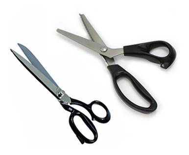 Mozku Set Sastre Scissors 9 + Zig Zag Scissors 9 Pakistani Steel