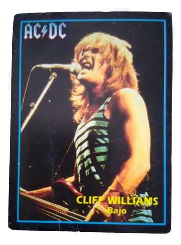 AC/DC International Rock Card, Cliff Williams