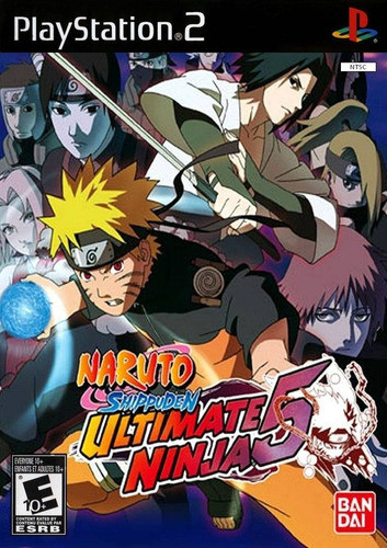 NARUTO 全巻 2.5-5 Naruto Shippuden: Ultimate Ninja 5 PS2 Physical Game Spanish