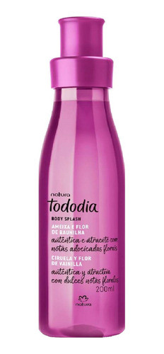 Natura Body Splash Ciruela Y Flor De Vainilla 200ml Tododia