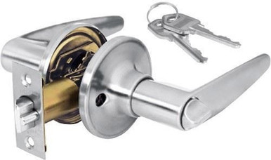 Hermex Chrome Locking Handle System with Key/Button - Ynter