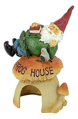 Design Toscano Garden Gnome Statue - Gnome Toad House