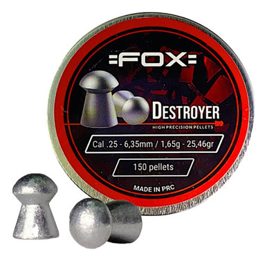 Fox Pellets Fox Destroyer 6.35mm Airgun Pellets - 150 Count - 25.46 Grains