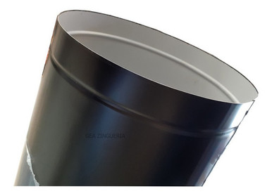 GEA 14 Inch Pipe 35cm Diameter x 1 Meter Black Sheet C25