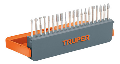 Truper 20 Pcs Diamond Point Set for Moto Tool