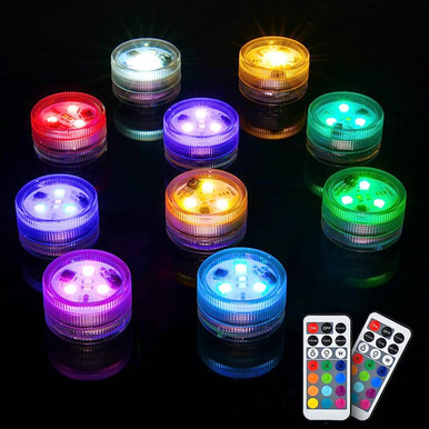 Imodomio Mini LED Submersible Lights with Remote Control