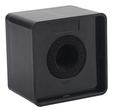 Mircophone Square Generic Microphone Flag Station Square Compact Portable Black ABS
