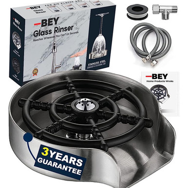 Glass Rinsing System BEY Automatic Glass Rinsing Machine - Powerful Kitchen Glass Washer