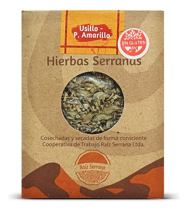 Raíz Serrana Hierbas Serranas Usillo Palo Amarillo Sin TACC Mate Tea 30g