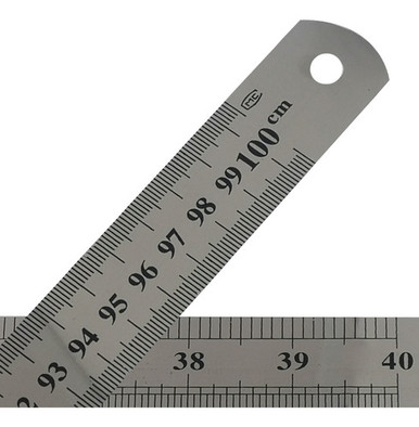 Expandable Metal Ruler Roma Aviamentos Flexible Metal Ruler - Stainless Steel 100cm