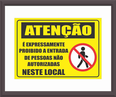 Xuxão Adesivos PS Signage Plate 2mm 40x28 - No Entry Sign