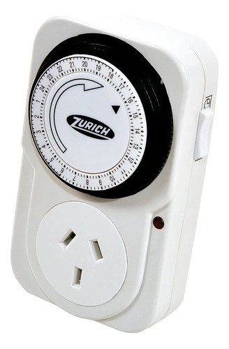 JA Timer Mecanico Reloj Programable Enchufable 24 Hs Analogico