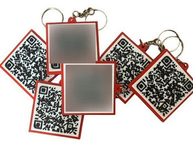 ah Custom Keychains with QR Code (Pack of 5)