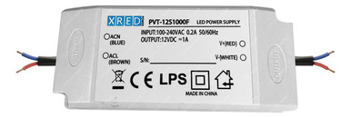 Milenium 12V 1A Driver for LED Strips and CCTV Switching Plastic