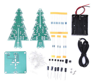 Generic 3D Christmas Tree LED Stereo Circuit DIY Kit