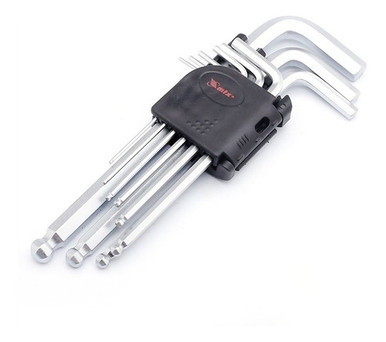 Sparta Long Allen Key Set 1.5 to 10mm with 9 Pieces