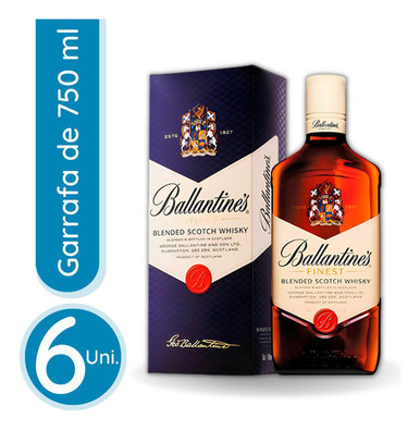 Whisky Ballantine's Finest Blended Scotch 750ml - 6 Units