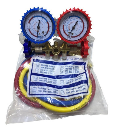 S&B Manometer for Refrigeration R12 R22 R134 Manifold Bronze