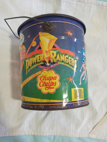 Chupa Chups Power Rangers Tin Can from 1995