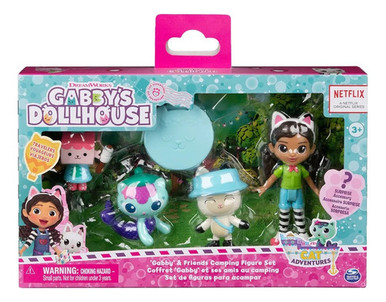Spin Master Gabby's Dollhouse Set Camping X4 Characters 1 Surprise
