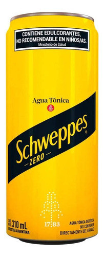 Schweppes Tonic Water Zero Sugar 310ml - Gobar®