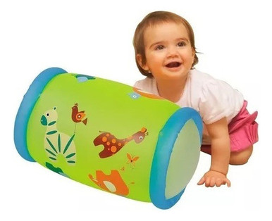 Inflatable Rattle Jilong Inflatable Baby Roller with Rattle Sounds for Infants