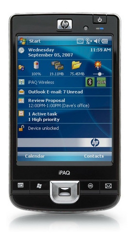 HP iPAQ 216 Windows Mobile 6 Pocket PC with Charger and Cable