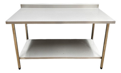 SCUDERIA INOX Light Stainless Steel Workbench with Smooth Shelf 1 ...
