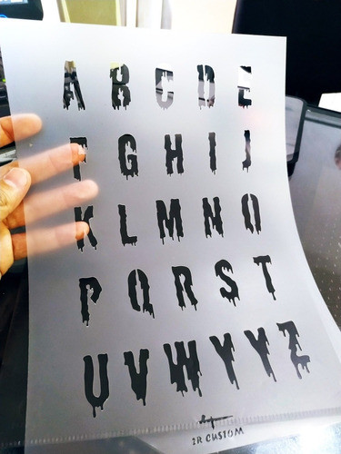 custom letter stencil