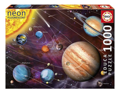 Educa Borras Puzzle Rompecabeza Sistema Solar Neon 1000 Piezas Ax