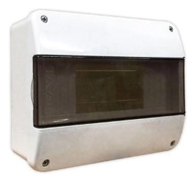 VR Plast Electric Panel Box 8 Poles 4 Thermal Circuit Breakers