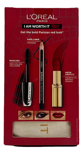 L'Oréal PARIS 化粧品5点セット/ポーチ付き L'Oréal Paris Mother's Day Makeup Set