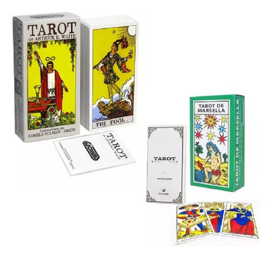 Joker Tarot Card Deck Combo: Rdr Rider Waite + Marseille + Guides