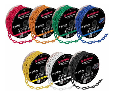 Fiero 25m Plastic Chain Roll 5mm